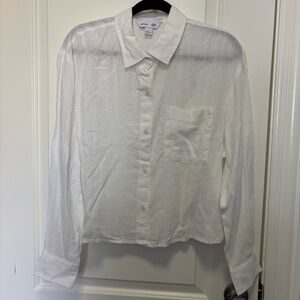 NWT Old Navy Cropped Button Down Shirt